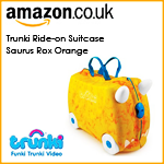 Trunki Ride-on Suitcase Saurus Rox Orange